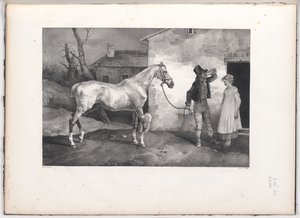 An Old Horse at the Door of an Inn by Theodore Gericault