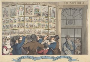 Honi. Soi. Qui. Mal. Y. Pense: The Caricature Shop of G. Humphrey, 27 St. James..., August 12, 1821