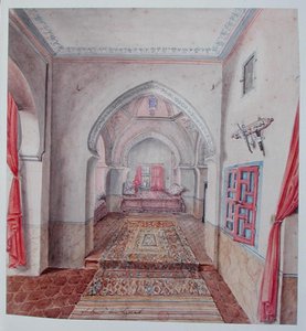 A Moorish Interior, Algiers by Theodore Leblanc