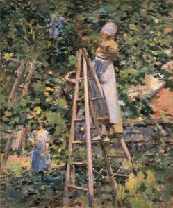 Gathering Plums by Theodore Robinson