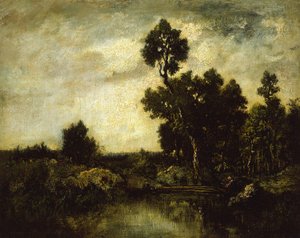 Landscape by Pierre Etienne Theodore Rousseau