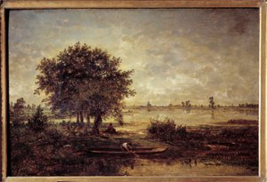 The banks of the Loire by Pierre Etienne Theodore Rousseau