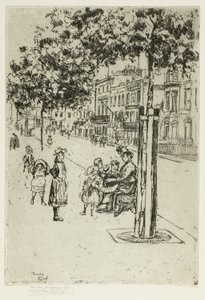 Chelsea Children, Chelsea Embankment by Theodore Roussel