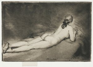Nude Figure Lying Down by Theodore Roussel