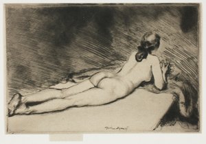 Nude Figure Lying Down by Theodore Roussel