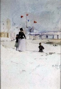 On the Beach by Theodore Roussel