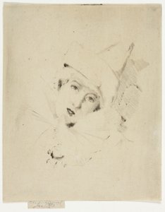 Pierrot, Portrait of the Lady A. C. by Theodore Roussel