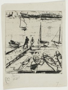 Pleasure Boats, Chelsea by Theodore Roussel