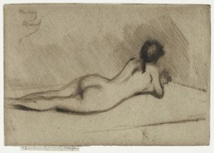 Study from the Nude of a Girl Lying Down