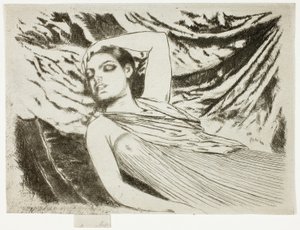 The Sleeping Model or The Sleeper by Theodore Roussel