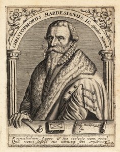 Christoph Herdesianus, German lawyer by Theodore de Bry