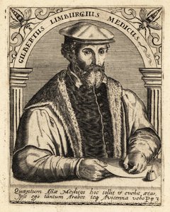 Gilbert Fusch of Limburg, Dutch physician, 1504-1567 by Theodore de Bry