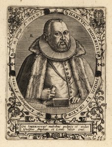 Hartwig Schmidenstedt, German Rhetorician by Theodore de Bry
