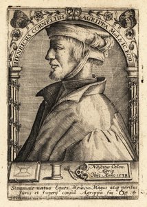 Heinrich Cornelius Agrippa von Nettesheim, German polymath by Theodore de Bry
