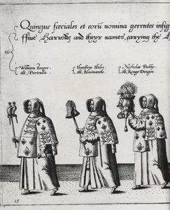 Heralds in the Funeral Cortege of Sir Philip Sidney on the Way to St. Paul