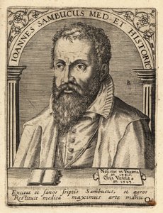 Janos Zsamboky, Hungarian humanist scholar by Theodore de Bry