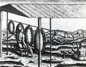 Javanese musical instruments, engraving