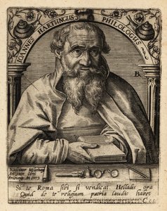 Johannes Hartung, German Graecist and Hebraist by Theodore de Bry