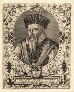 Johannes Posth, German humanist and physician by Theodore de Bry