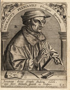 Konrad Pellikan by Theodore de Bry