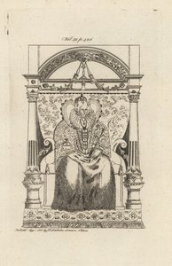 Queen Elizabeth I of England (from a stained glass window) by Theodore de Bry