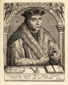 Sir Thomas More, English lawyer by Theodore de Bry