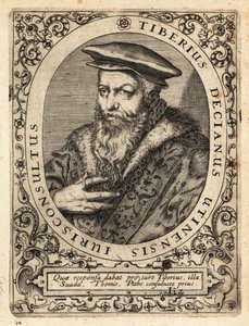 Tiberio Deciani, Italian Jurist by Theodore de Bry