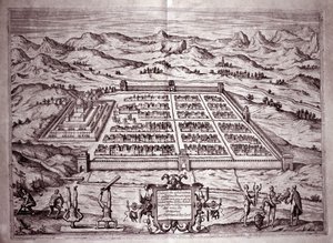 View of the Inca city of Cuzco, Peru by Theodore de Bry