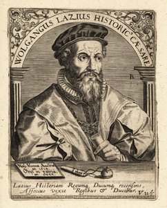 Wolfgang Laz, Austrian cartographer and historian by Theodore de Bry