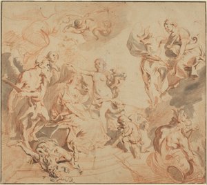 Antwerp Blessed with Abundance, c.1648 by Theodore van Thulden