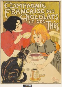 French Chocolate and Tea Company by Théophile Alexandre Steinlen
