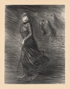 In the Street by Théophile Alexandre Steinlen