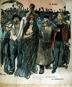 La Carmagnole - in Le Chambard (allegory of the Republic) by Théophile Alexandre Steinlen