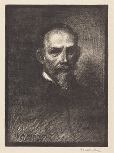 Self-Portrait (Steinlen facing, head straight) by Théophile Alexandre Steinlen