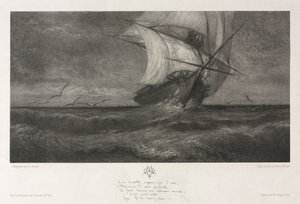 The Phantom Ship, or On the Waves, 1872 by Theophile Narcisse Chauvel