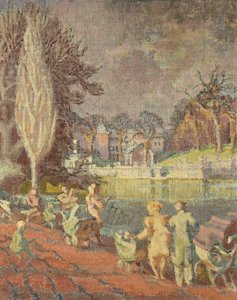 The Serpentine in Spring, Hyde Park, London by Therese Lessore