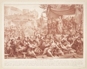 The Rape of the Sabine Women by Therèse Éléonore Lingée