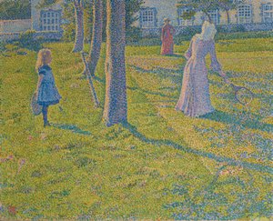 The Tennis Game, 1889 by Théo van Rysselberghe
