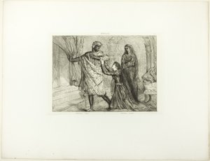 Away! (plate 7, act 3, scene 4 from Othello) by Théodore Chassériau