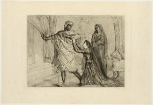 Away!, plate seven from Othello by Théodore Chassériau