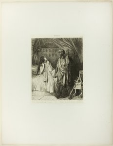Have you prayed tonight, Desdemona?, plate twelve from Othello by Théodore Chassériau