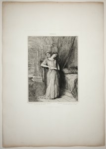 If I Do Die Before Thee, plate eight from Othello by Théodore Chassériau