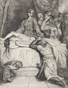 Oh! Oh! Oh!: Plate 14 from Othello Act 5, Scene 2 by Théodore Chassériau