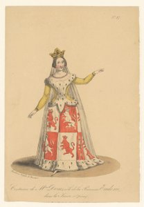Julie Dorus-Gras as Princess Eudoxie in the Opera La Juive by Théodore Lejeune