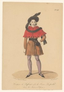 Marcelin Lafont as Prince Leopold in the Opera La Juive by Théodore Lejeune