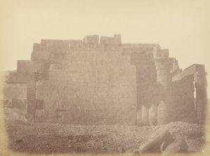 Close View of the Back Side of the Ramasseum by Théodule Devéria