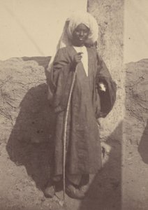 Portrait of a Young North African Man Standing Against a Pillar by Théodule Devéria