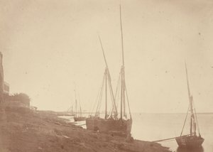 Sailing Boats on the Bank of the Nile