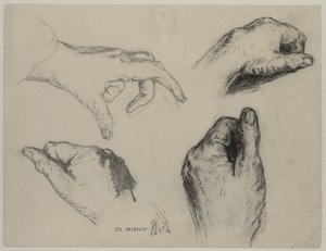 Study of Hands (recto), 1800s