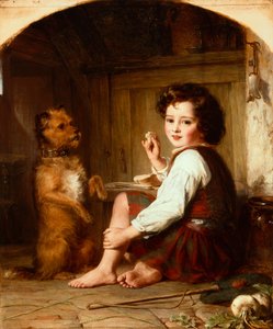 Begging for Bread by Thomas Francis Dicksee
